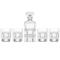 Hudson Crystal 5-Piece Whiskey Set
