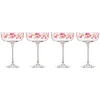 It's Raining Confetti Coupe Glasses, Set of 4