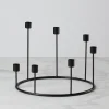 Kent Large Black Candlestick Wreath