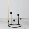 Kent Small Black Candlestick Wreath