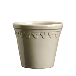 Kobenhavner Glazed Sand Stone 16cm Pot with Saucer