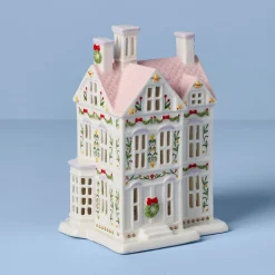 Lenox Holiday Village Lit Christmas House Figurine