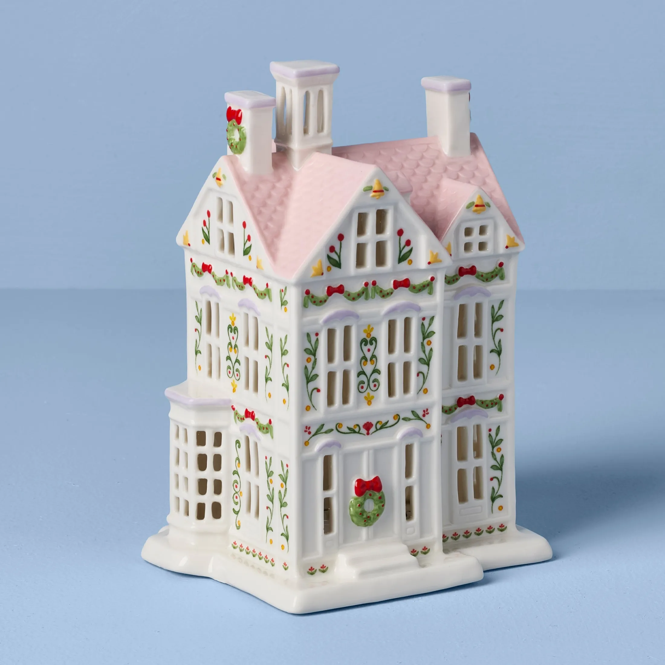 Lenox Holiday Village Lit Christmas House Figurine