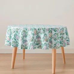 Lenox Spice Village Allover 70x70 Round Tablecloth