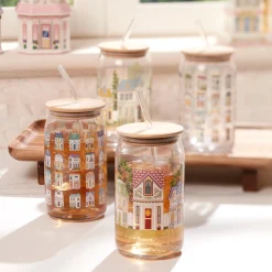Lenox Spice Village Can Cooler Glasses, Set of 2