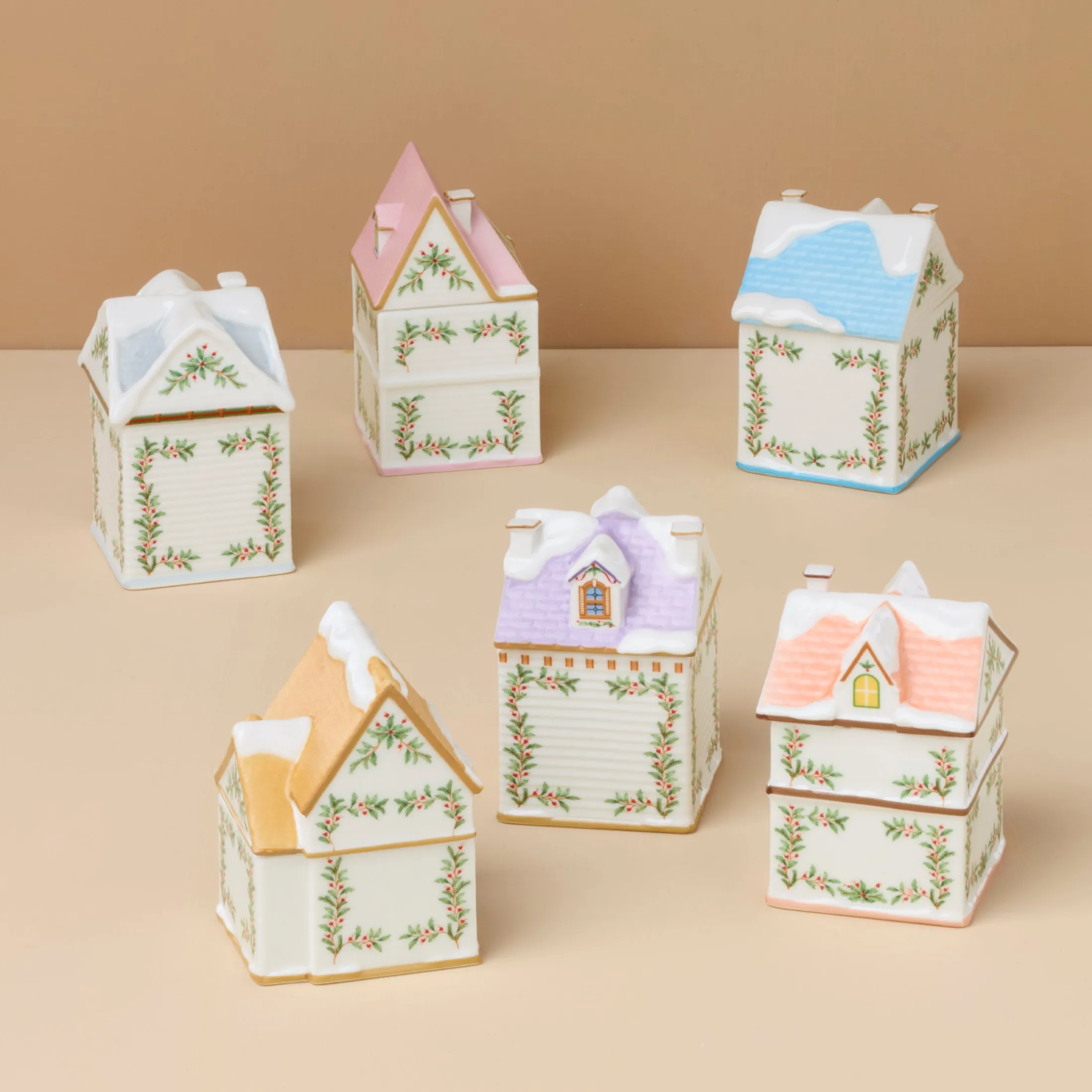 Lenox Spice Village 6-Piece Christmas Spice Jar Set