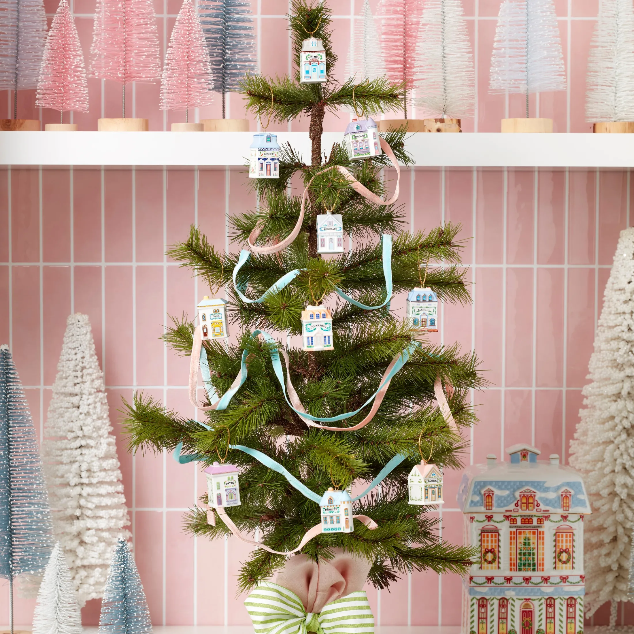Lenox Spice Village 10-Piece Mini Ornament Set