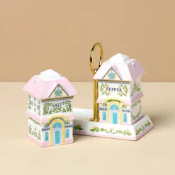 Lenox Spice Village Salt & Pepper with Tray