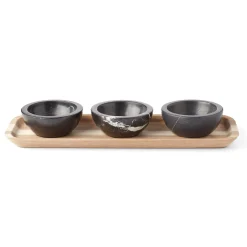 LX Collective Tray with 3 Dip Bowls