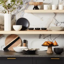 LX Collective White 12-Piece Dinnerware Set
