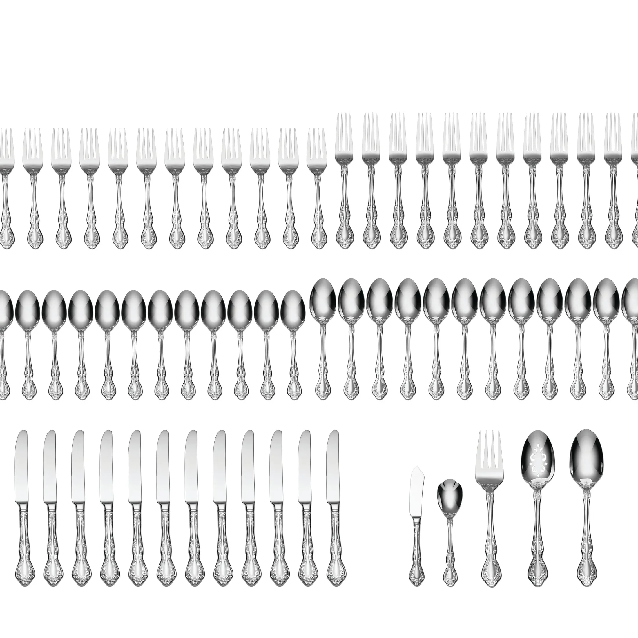 Mandolina 65-Piece Flatware Set
