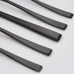 Marlise Black Satin 20-Piece Flatware Set