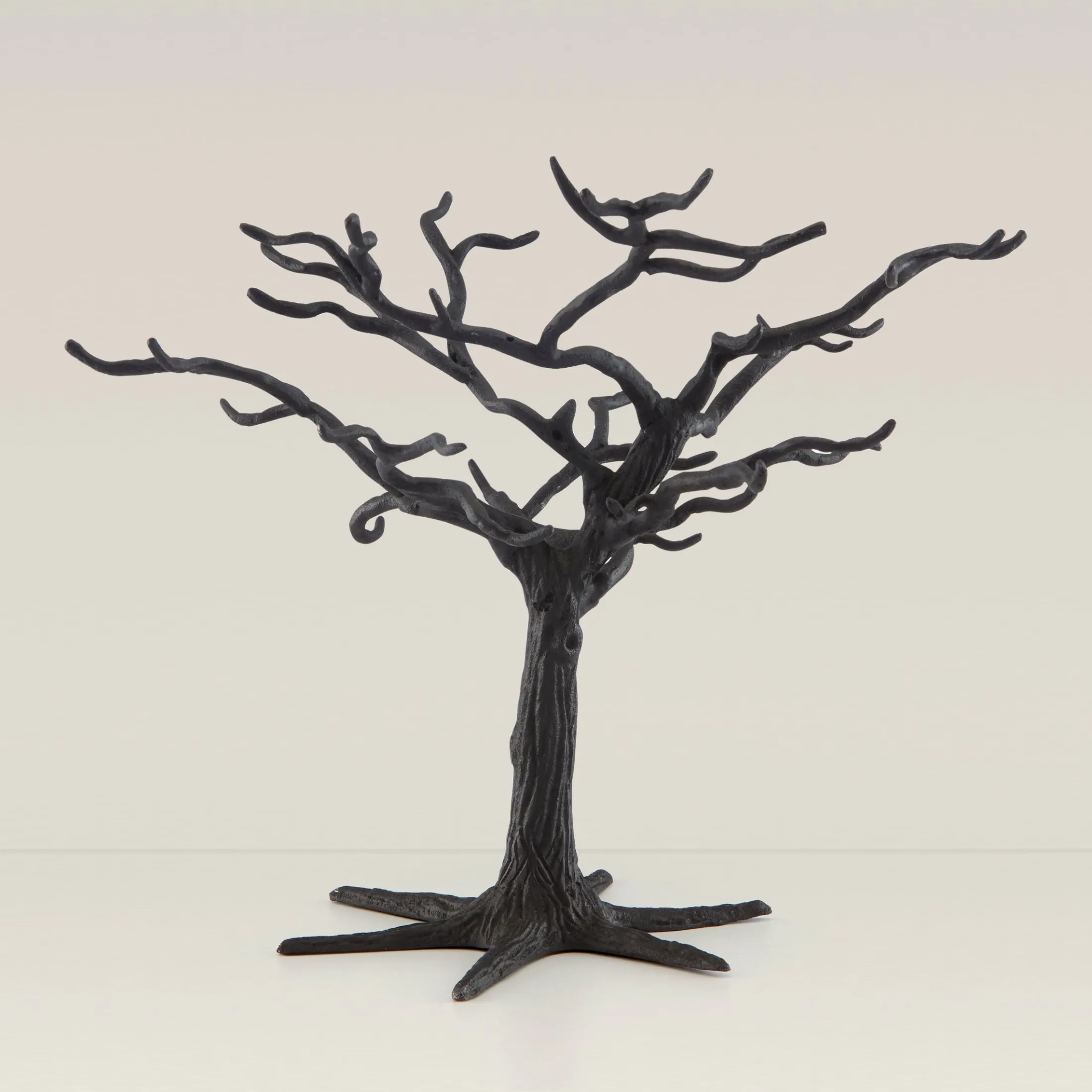 Matte Black Metal Ornament Tree