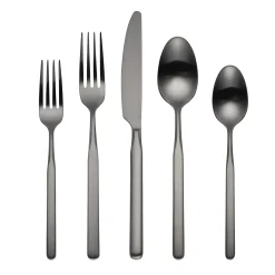 Mercer Gunmetal 5-Piece Place Setting