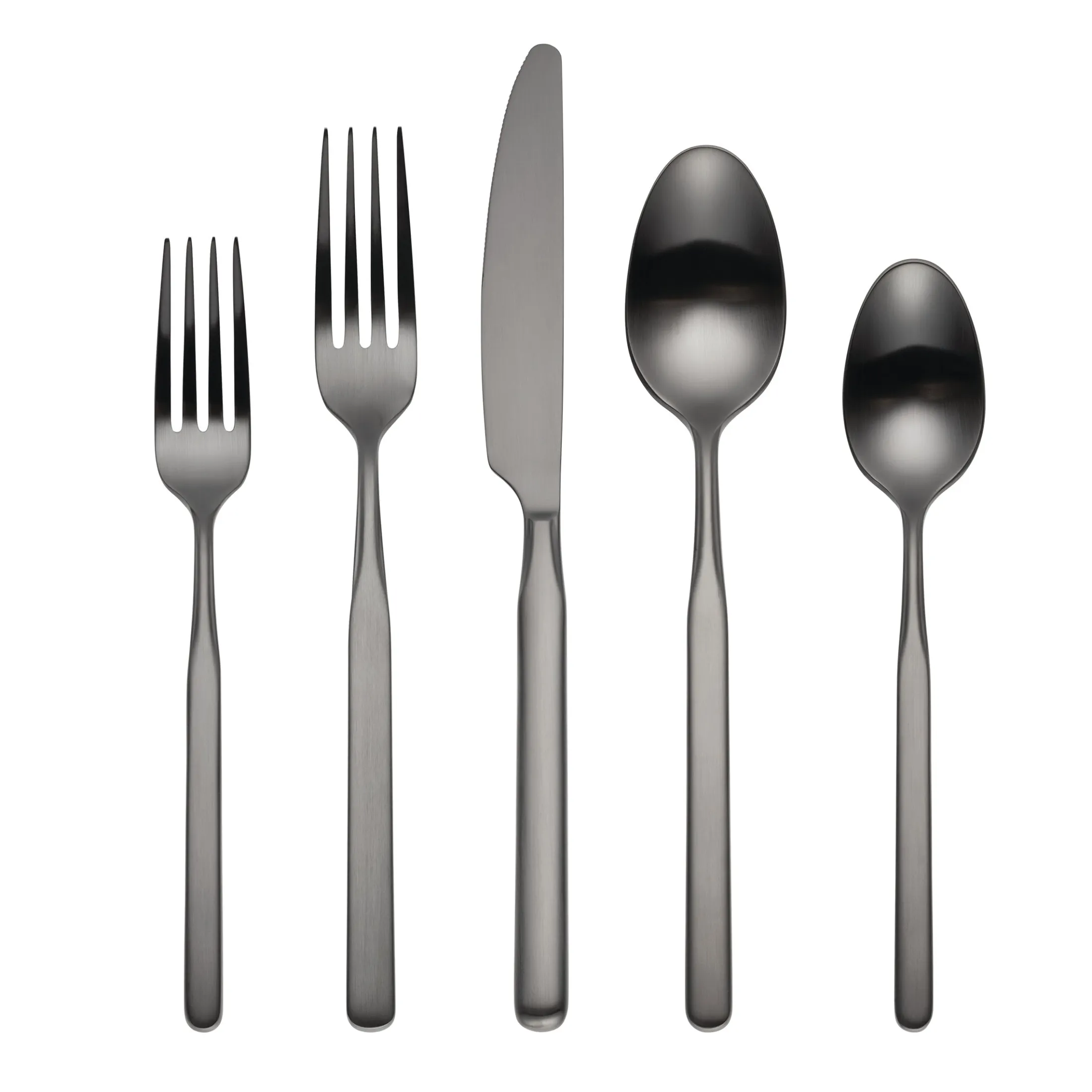 Mercer Gunmetal 5-Piece Place Setting