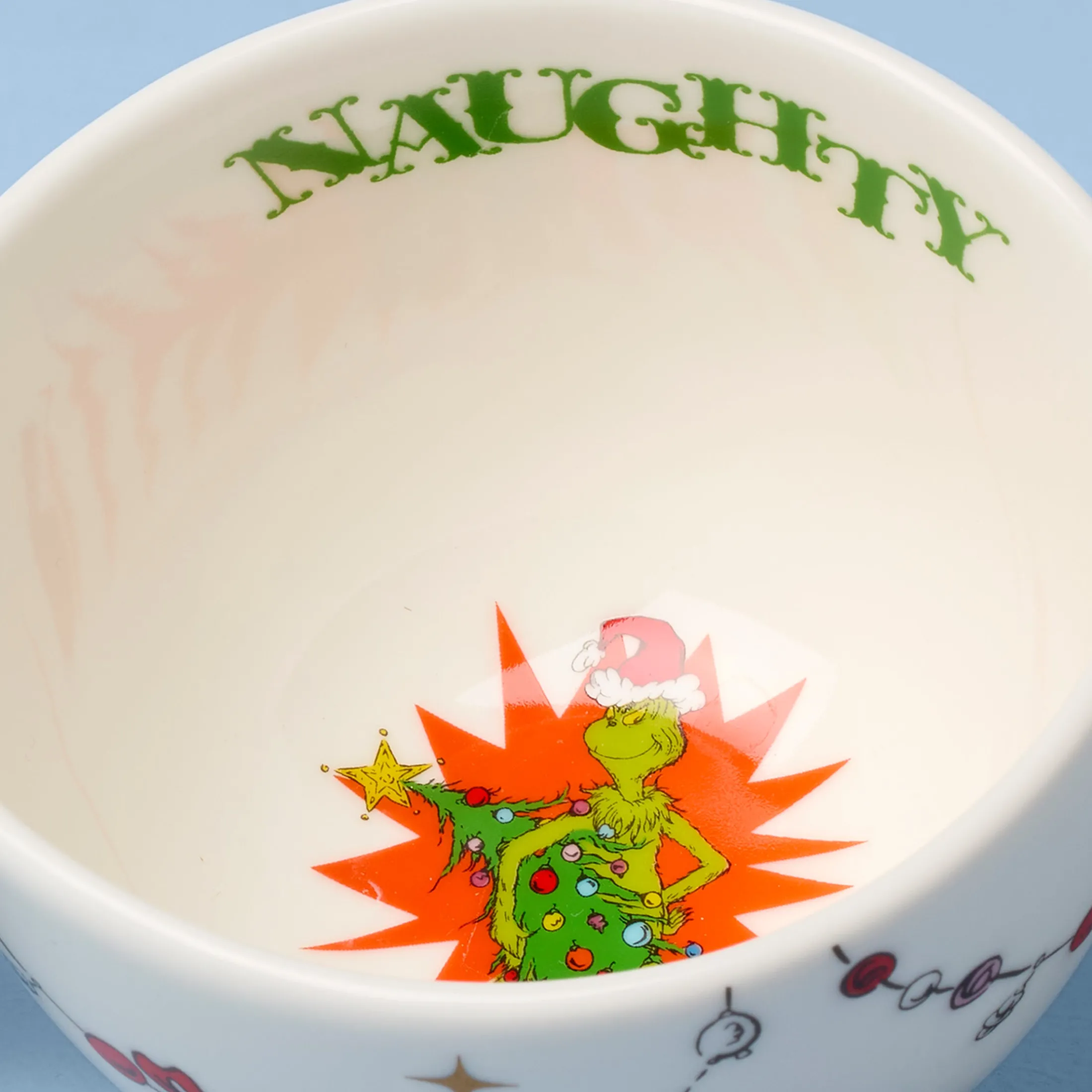 Merry Grinchmas Naughty or Nice Double Dip Bowl