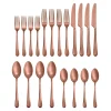Mirabella Copper Titanium Satin 20-Piece Flatware Set