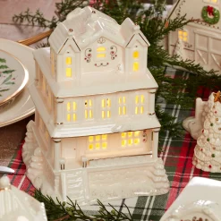 Mistletoe Park Victorian House Lit Figurine