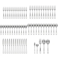 Moda Satin 65-Piece Flatware Set