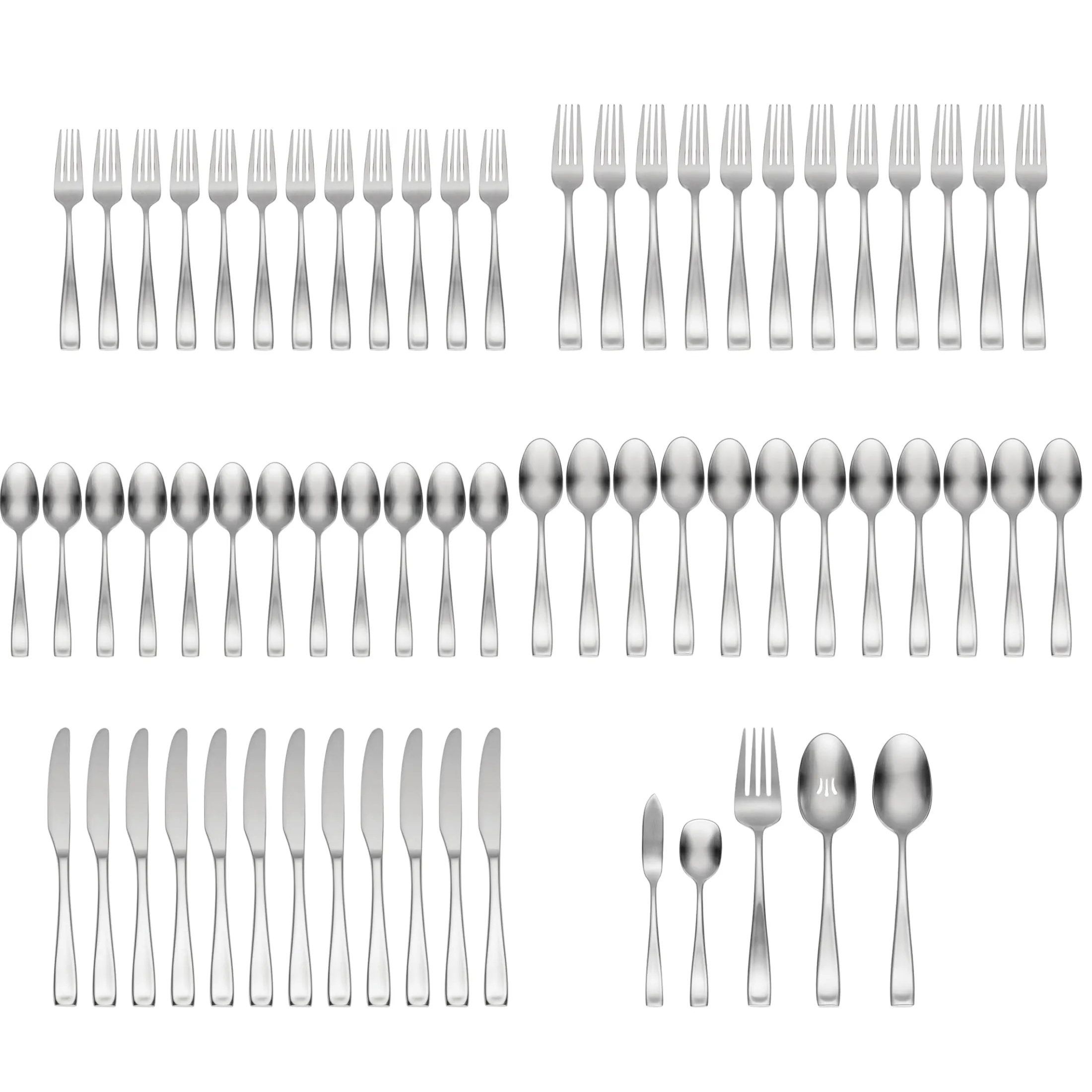 Moda Satin 65-Piece Flatware Set