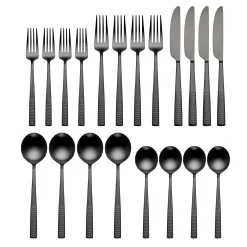 Modulus Black Satin 20-Piece Flatware Set