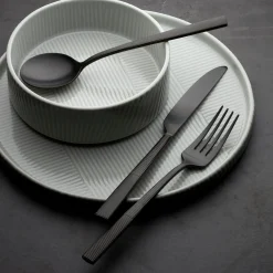Modulus Black Satin 20-Piece Flatware Set
