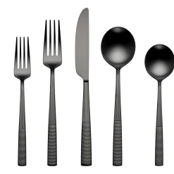 Modulus Black Satin 20-Piece Flatware Set