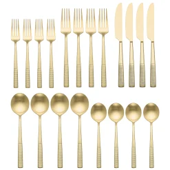 Modulus Champagne Satin 20-Piece Flatware Set