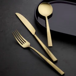 Modulus Champagne Satin 20-Piece Flatware Set