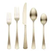 Morgan Champagne Satin 20-Piece Flatware Set