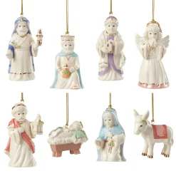 Nativity 8-Piece Ornament Set