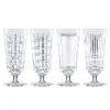New Vintage Crystal Iced Beverage Glasses, Set of 4