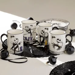 Nightmare Before Christmas Mugs, Set of 4