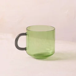 Niko Green Glass Mug