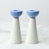 Oak Street Candlestick Holders, Set of 2