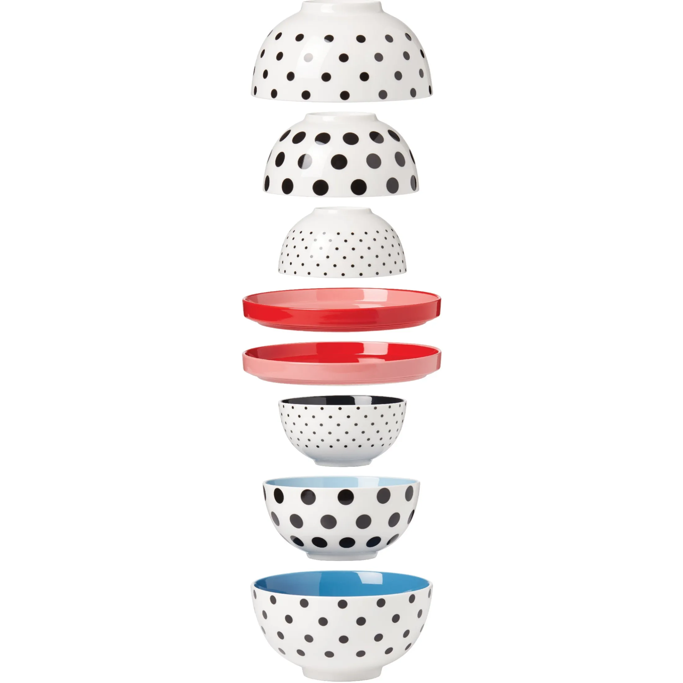 On The Spot 8-Piece Nesting Dinnerware Set