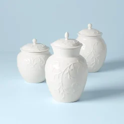 Opal Innocence Carved 3-Piece Canister Set