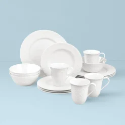 Opal Innocence Carved 16-Piece Dinnerware Set