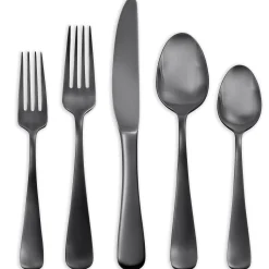 Opera Black Titanium 30-Piece Flatware Set