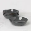 Organic Shades Gray Pasta Bowls, Set of 4