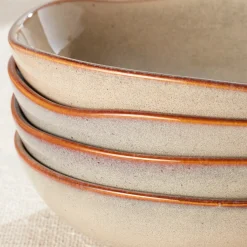 Organic Shades Oatmeal Pasta Bowls, Set of 4