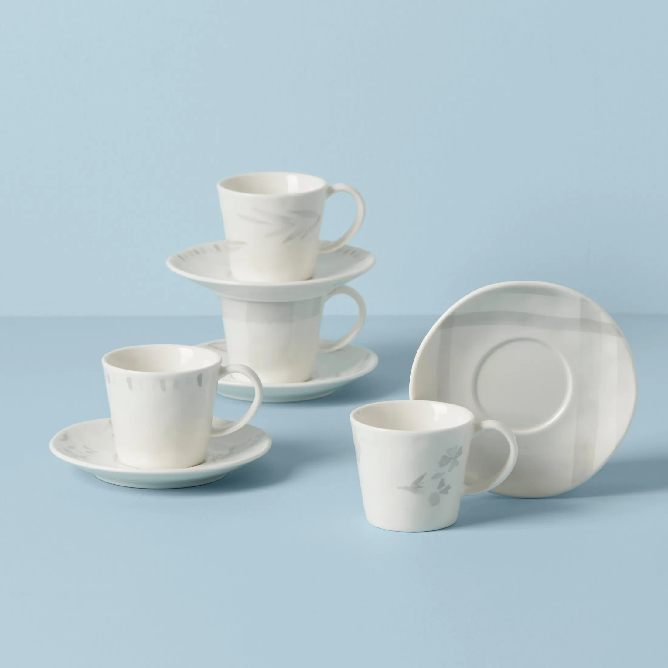 Oyster Bay 8-Piece Espresso Cup & Saucer Set