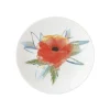 Passion Bloom Tidbit Plate, Persimmon