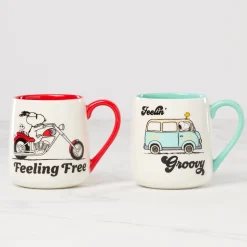 Peanuts Mugs Groovy-Feeling Free, Set of 2