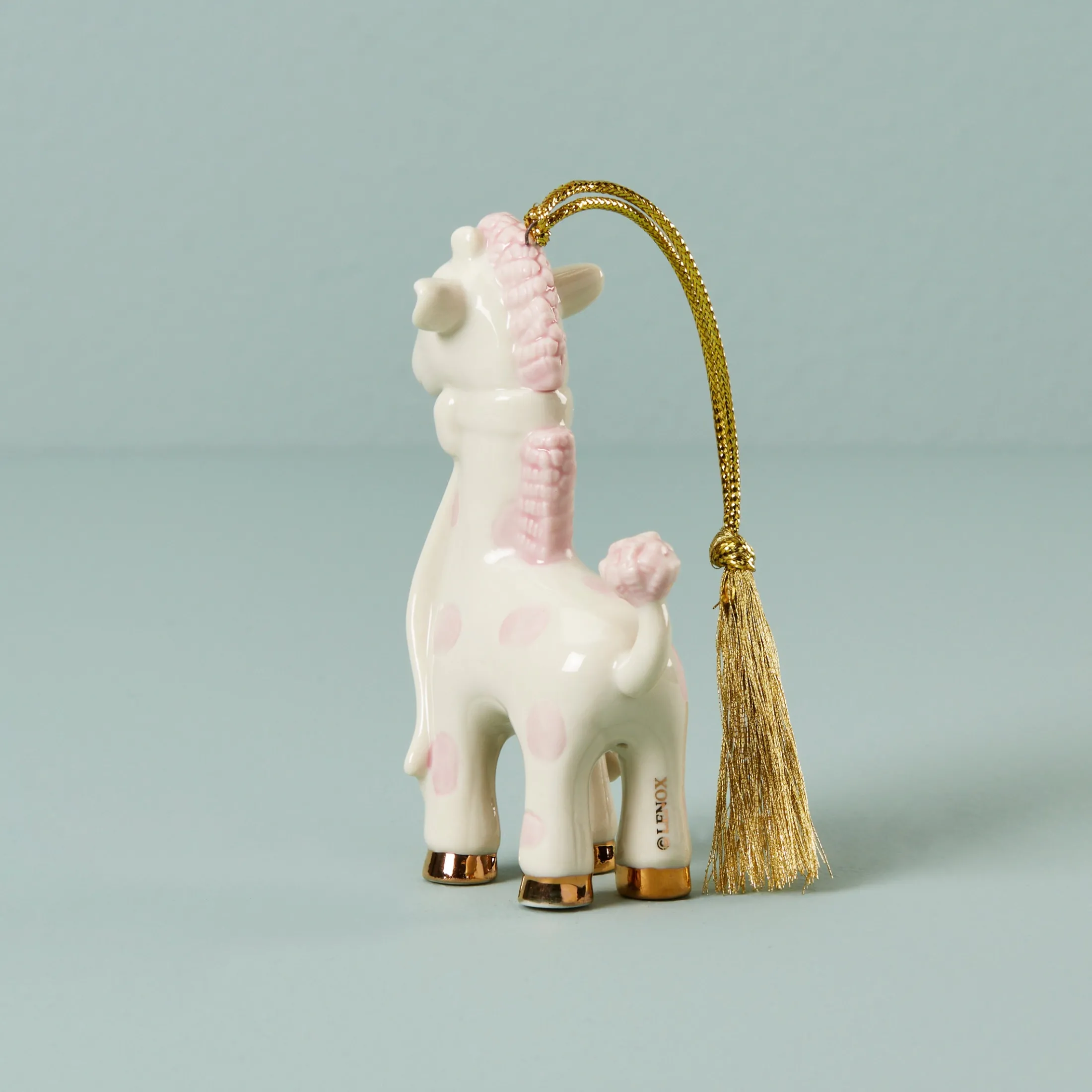 Personalized Baby's Pink Giraffe Ornament