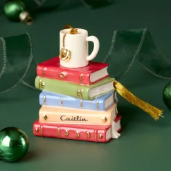 Personalized Bookworm Ornament