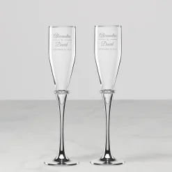 Personalized Devotion Toasting Flute, Set of 2