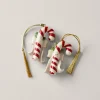 Personalized Forever Friends Candy Cane 2-Piece Ornament Set