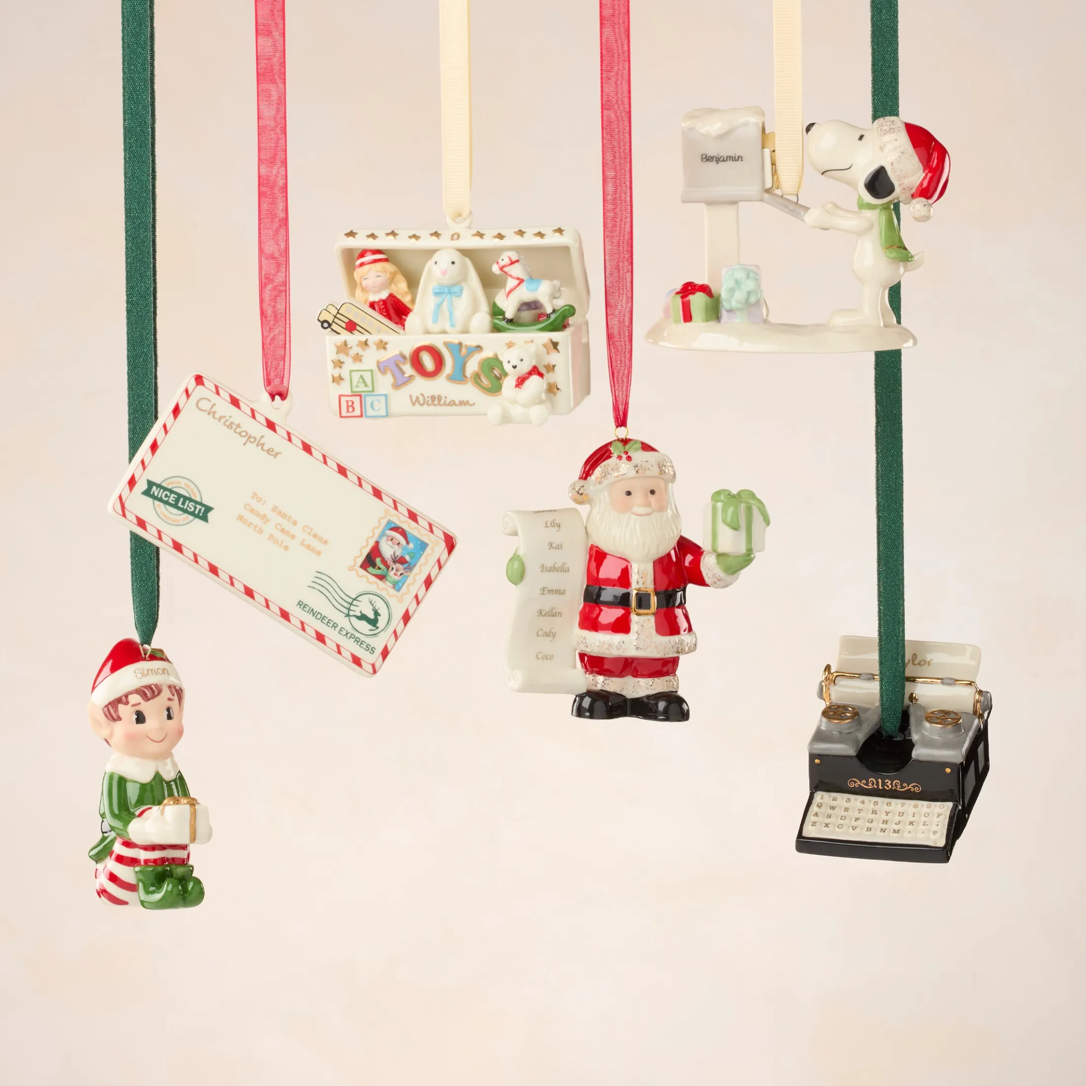 Personalized Naughty & Nice Ornament