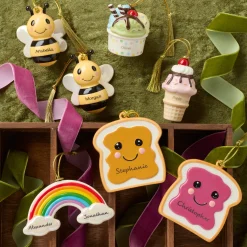 Personalized 2-Piece Peanut Butter & Jam Ornament Set